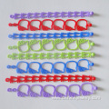 Hollow Silicone Hand Band Colorful Patterns Rubber Bracelet